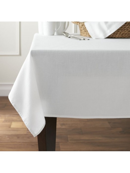 White (No Iron) table cloth - select size